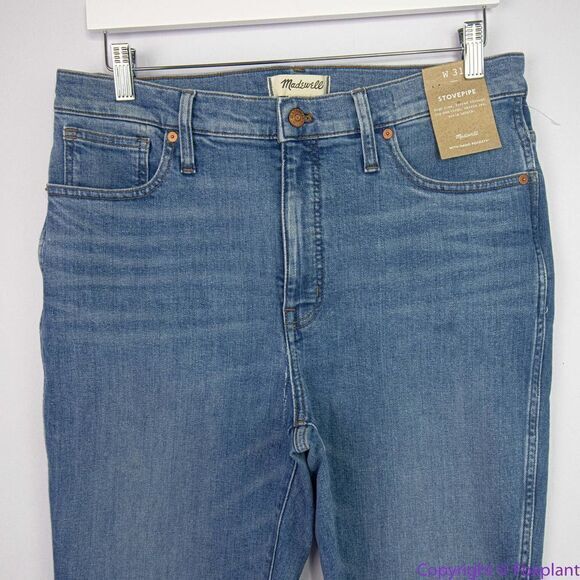 NEW Madewell Tall Stovepipe Jean Calliston Wash, 31 - Picture 4 of 16